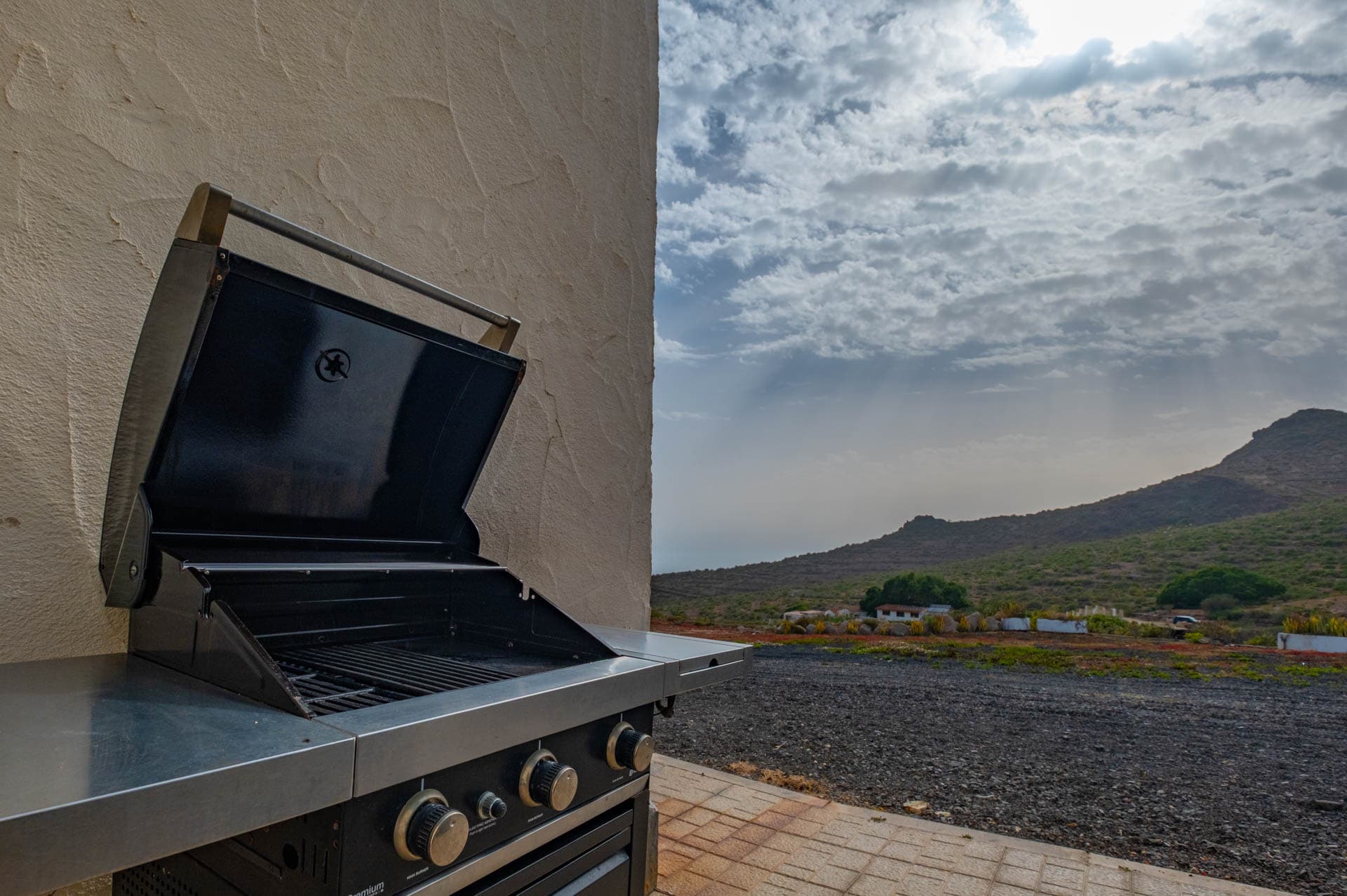 Zona de barbacoa exterior de Finca Anconito